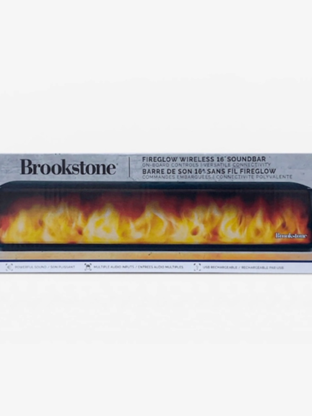 Brookstone fire glow soundbar, NEW WITH TAGS